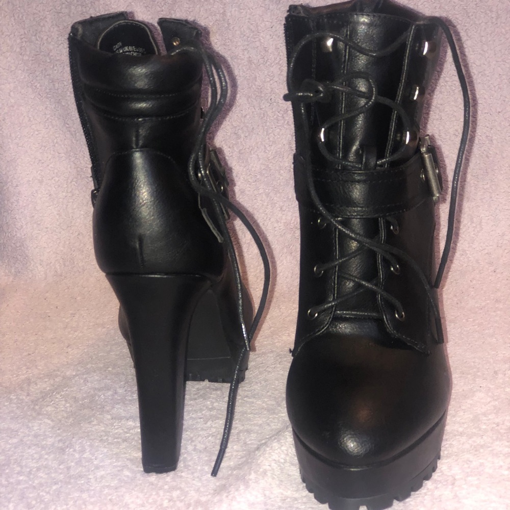 Cady Lace Up Combat Bootie